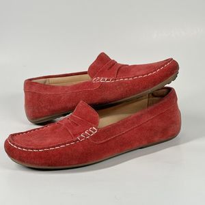 Samuel Hubbard Free Spirit Womens Size 9 M Slip On Driving Shoes Suede W2111-401